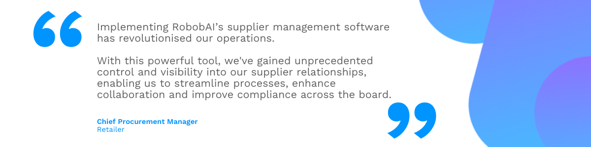 Unprecedented control with RobobAI's supply chain risk management software